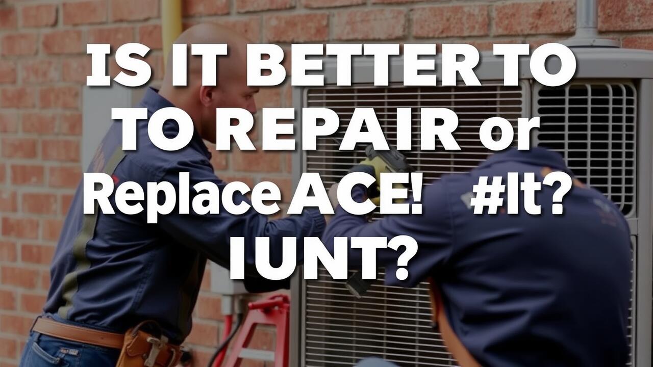 Is it better to repair or replace an AC unit?